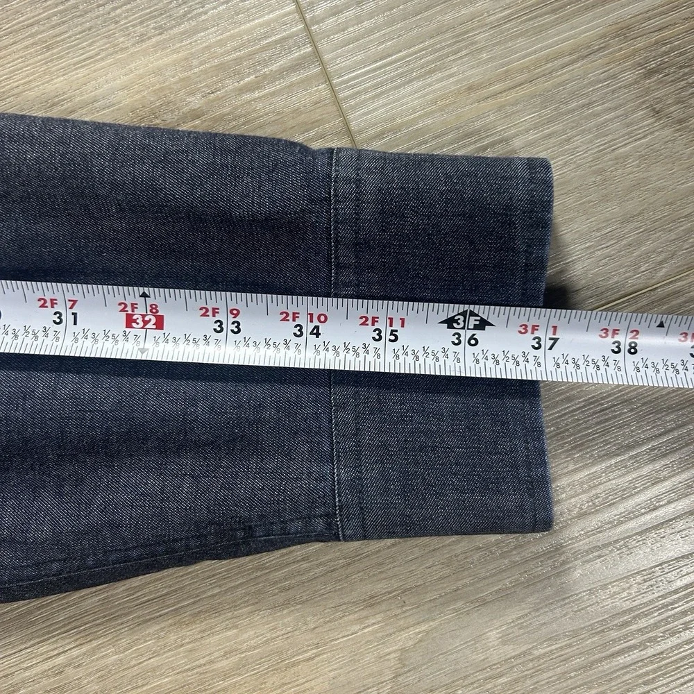 VTG Banana Republic Men XL Blue Chambray Denim Button Up‎ Casual Classic Y2K